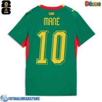 Fotballdrakt Dame Senegal Sadio Mane #10 Bortedrakt VM 2026 Kortermet